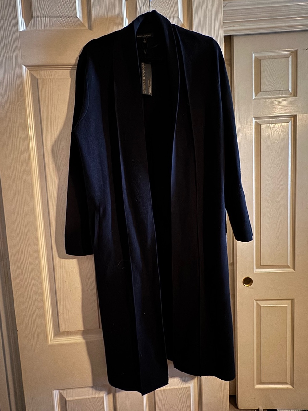 Banana Republic Black Open-Front Sweater/Coat
